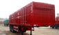 Трейлеры Сталь Коробка Ван Трейлер цапф красного цвета 3 сверхмощные Семи трейлеры максимальной полезной нагрузки 40 тонн сверхмощные Семи