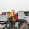 Новый Sinotruk Howo Fence грузовой грузовик 10 тонн складной кран 12 колес 400 лошадиных сил для продажи
