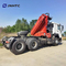 Производственная цена Sinotruk HOWO 6x4 тракторный грузовик с 10-тонным складывающимся краном