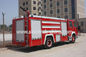 пожарная машина спасения двигателя 400ХП с цистерной с водой и водяными пушками емкости 8 тонн